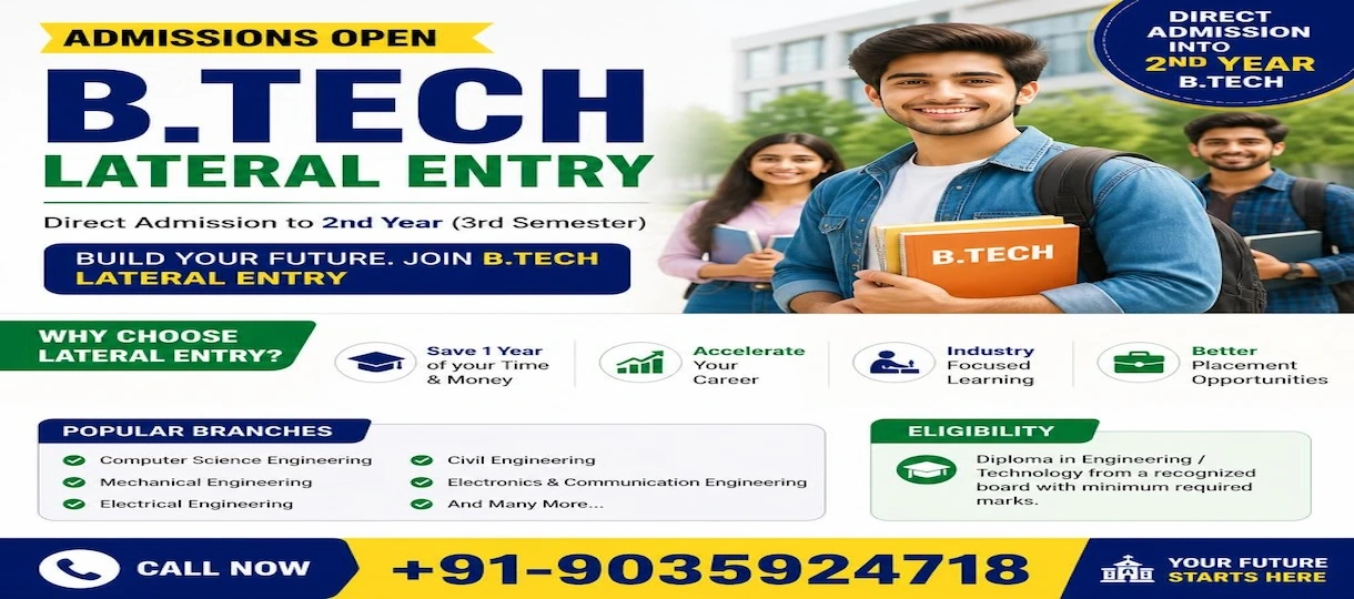 B.Tech Lateral Entry Admission