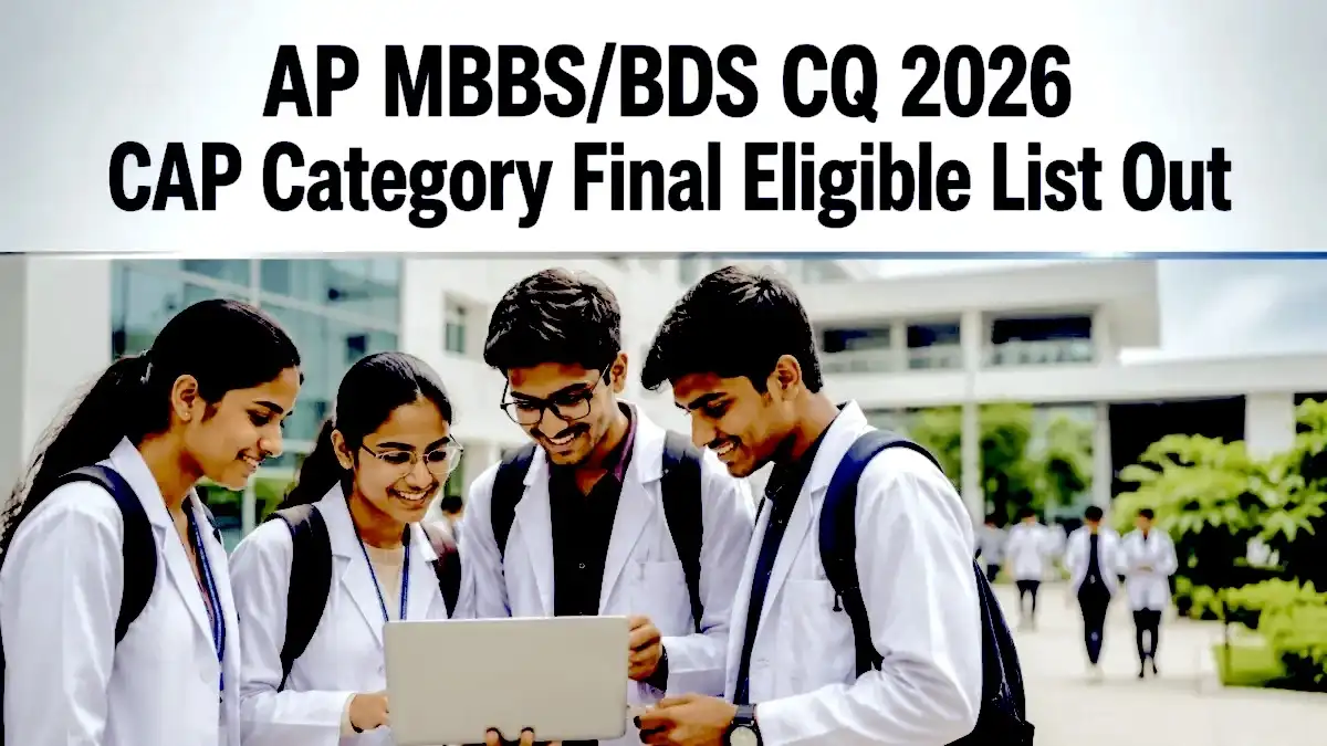 AP MBBS BDS CQ 2026 CAP Category Final Eligible List Out