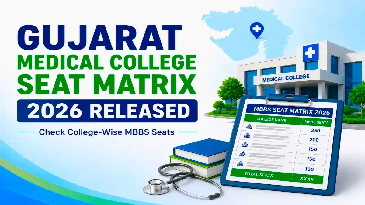 Gujarat Medical College Seat Matrix 2026 Released Check College Wise MBBS Seats