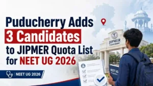 JIPMER Puducherry Domicile Quota NEET UG 2026