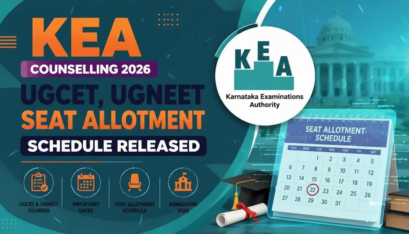 KEA Counselling 2026 UGCET UGNEET Seat Allotment Schedule Released