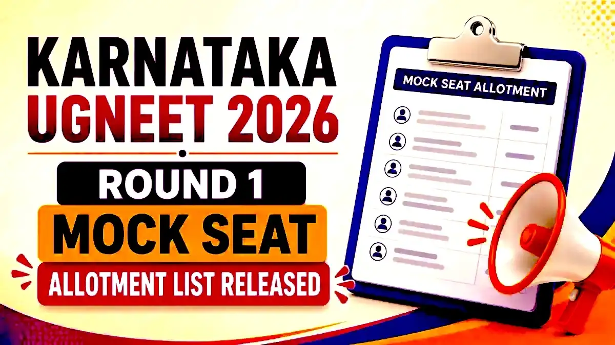 Karnataka UG NEET 2026 Round 1 Mock Seat Allotment List Released