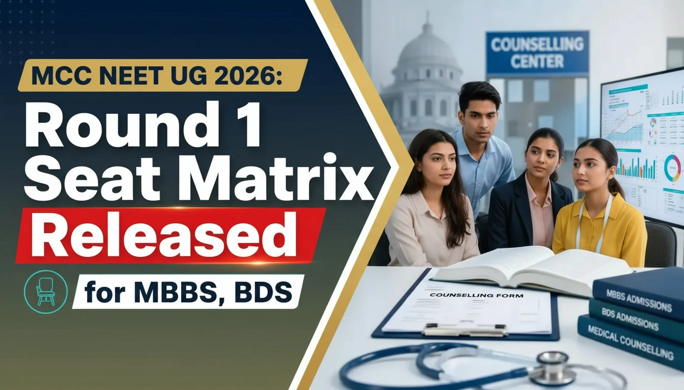 MCC NEET UG 2026 Round 1 Seat Matrix Released