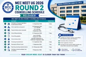 MCC NEET UG 2026 Round 2 Counselling Schedule Released