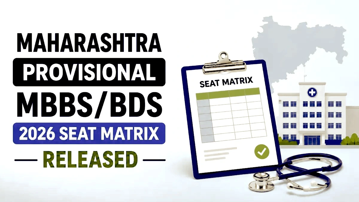 Maharashtra Provisional MBBSBDS 2026 Seat Matrix Released