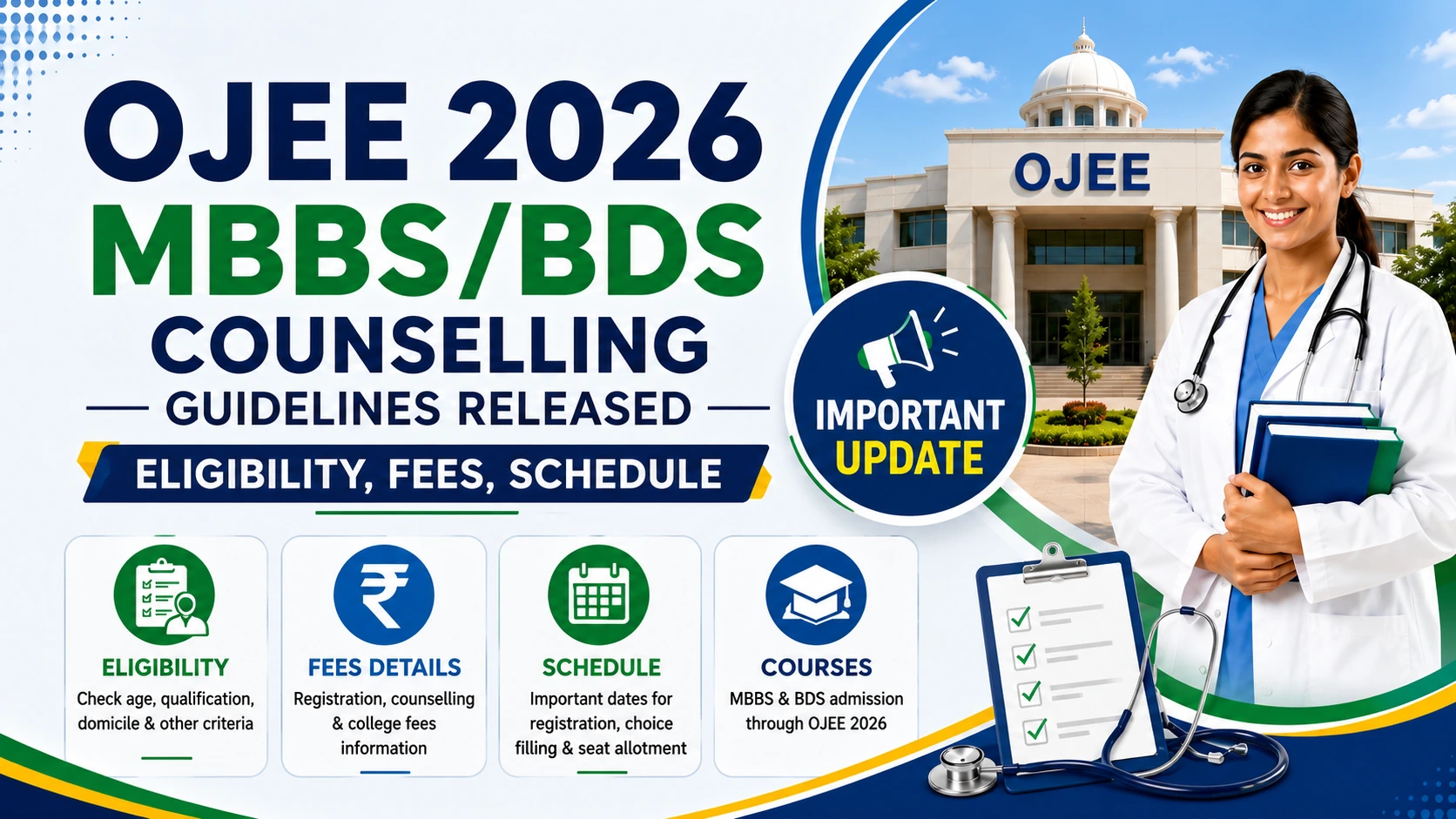 OJEE 2026 MBBS-BDS Counselling Guidelines Released
