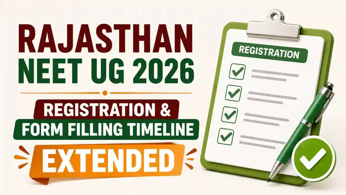 Rajasthan NEET UG 2026: Registration & Form Filling Deadline Extended
