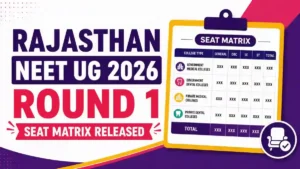 Rajasthan NEET-UG 2026 Round 1 Seat Matrix