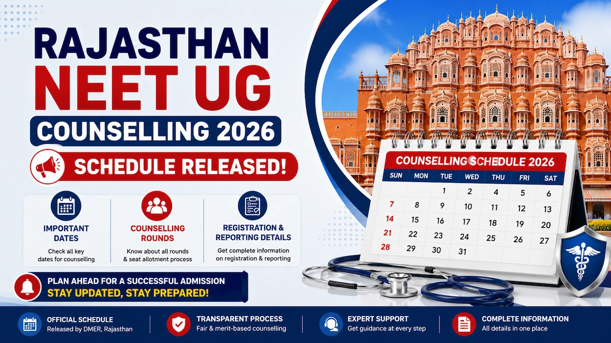 Rajasthan NEET UG Counselling 2026 Schedule Released