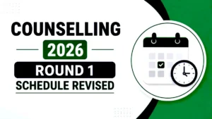Tripura UG Medical Counselling 2026 Round 1 Schedule Revised
