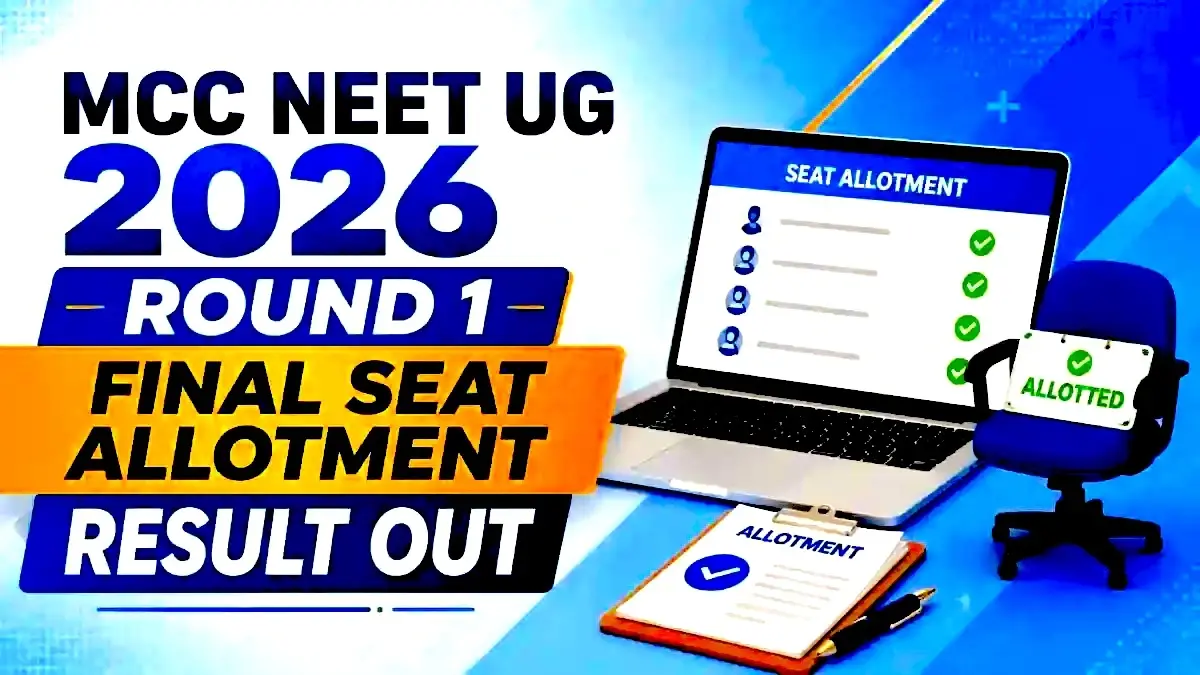 mcc neet 2026 round 1 seat allotment result