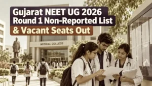 Gujarat NEET UG 2026 Round 1 Non-Reported List & Vacant Seats Out