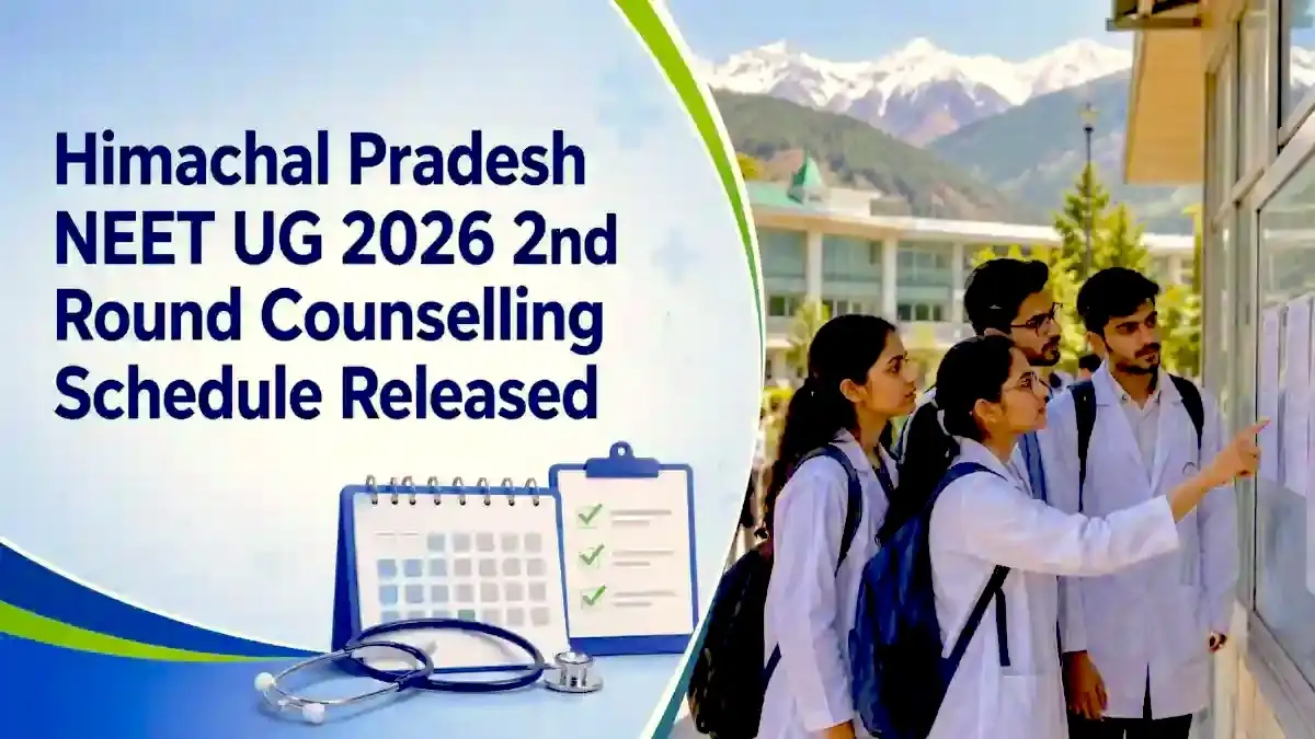 Himachal Pradesh NEET UG 2026 2nd Round Counselling Schedule Released