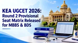 KEA UGCET 2026 Round 2 Provisional Seat Matrix Released for MBBS BDS