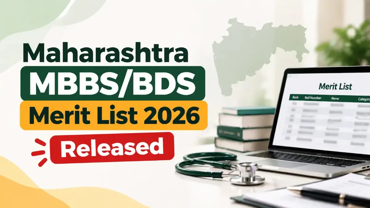 Maharashtra MBBSBDS Merit List 2026 Released