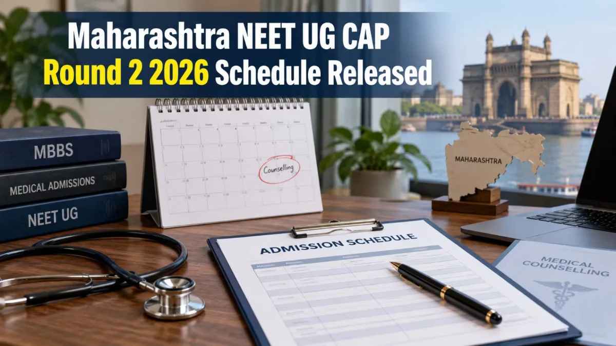 Maharashtra NEET UG CAP Round 2 Schedule 2026 Released