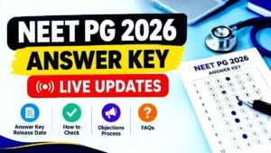NEET PG 2026 Answer Key LIVE NBEMS NEET Response Sheet Link