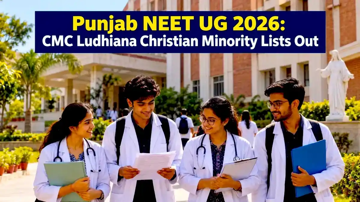 Punjab NEET UG 2026 CMC Ludhiana Christian Minority Lists Out