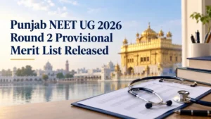 Punjab NEET UG 2026 Round 2 Provisional Merit List Released