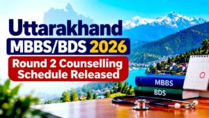 Uttarakhand MBBS_BDS 2026 Round 2 Counselling Schedule Released
