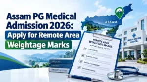 Assam PG Medical Admission 2026: Apply for Remote Area Weightage Marks