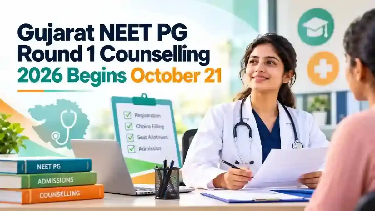 Gujarat NEET PG Round 1 Counselling 2026 Begins