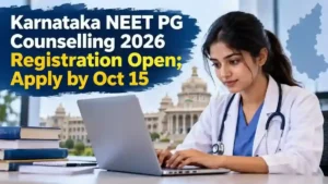 Karnataka NEET PG Counselling 2026 Registration Open