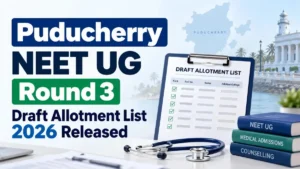 Puducherry NEET UG Round 3 Draft Allotment List 2026 Released