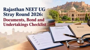 Rajasthan NEET UG Stray Round 2026 Documents Bond