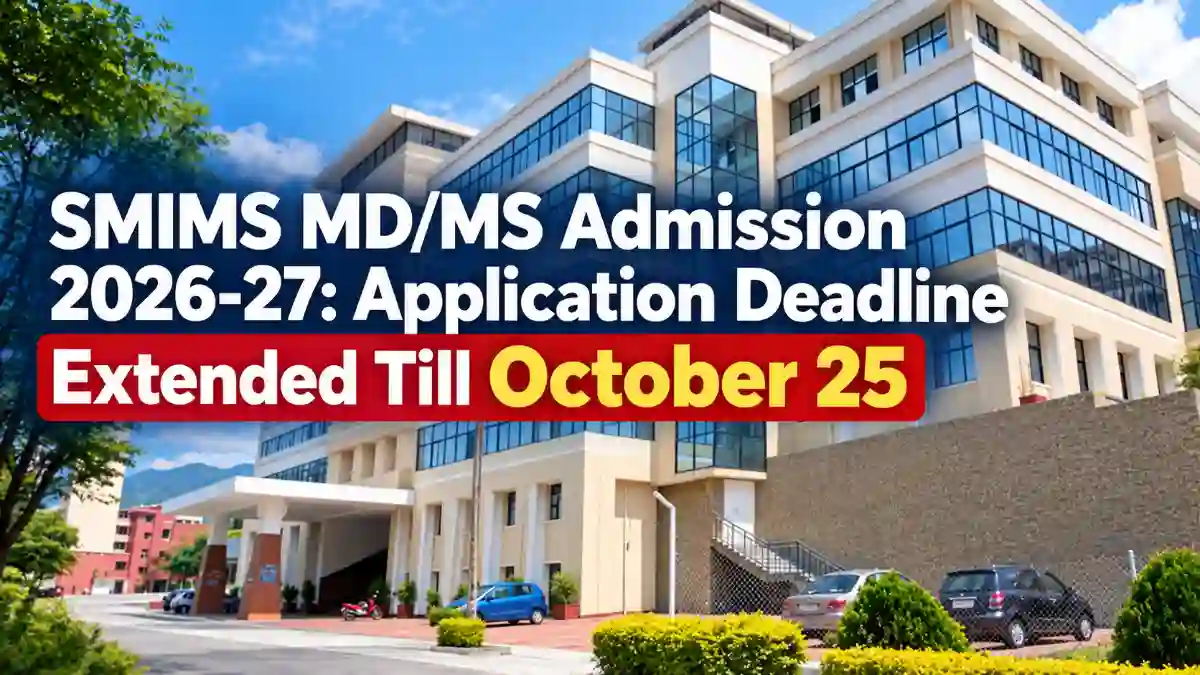 SMIMS MD_MS Admission 2026