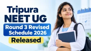 Tripura NEET UG Round 3 Revised Schedule 2026 Released