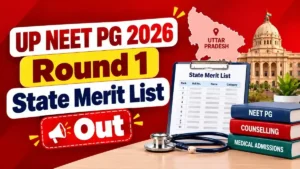 UP NEET PG 2026 Round 1 State Merit List Out