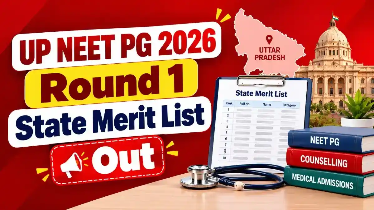 UP NEET PG 2026 Round 1 State Merit List Out