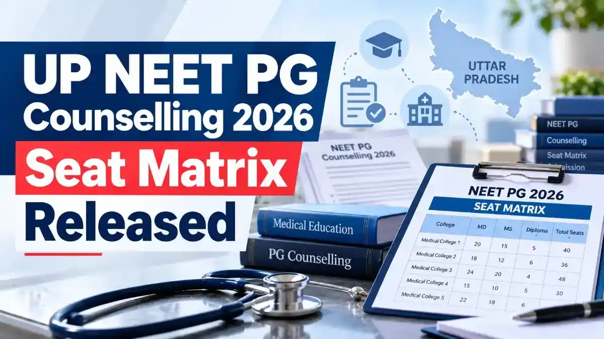 UP NEET PG Counselling 2026 Seat Matrix Released
